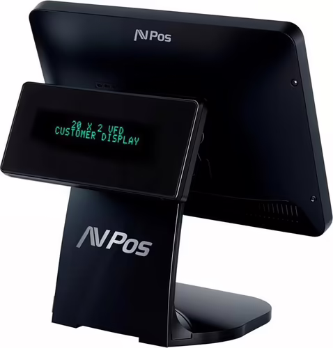 TPV AVPOS K5000 15 ALUMINIO TACTIL INTEL N100/8GB/SSD128GB/WIFI/VISOR 3YR | AVP-K5000B-N1-8128V imagen 2