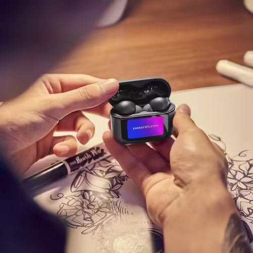 ENERGY SISTEM AURICULARES BLUETOOTH DISPLAY ANC ICON SERIES/ CON ESTUCHE DE CARG | 459179 | 8432426459179 imagen 4