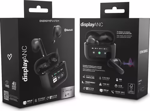 ENERGY SISTEM AURICULARES BLUETOOTH DISPLAY ANC ICON SERIES/ CON ESTUCHE DE CARG | 459179 | 8432426459179 imagen 7
