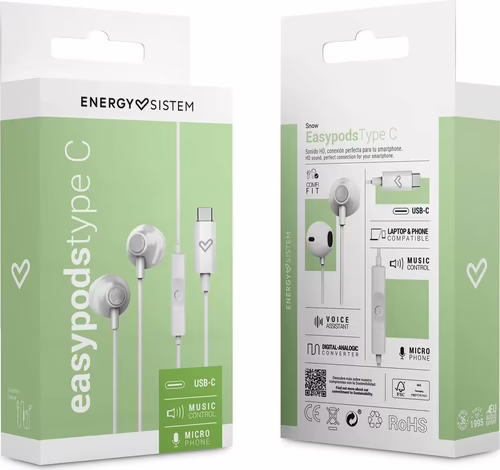 Energy Sistem EasyPods Auriculares Alámbrico Dentro de oído Llamadas/Música U | 459278 | 8432426459278 imagen 7