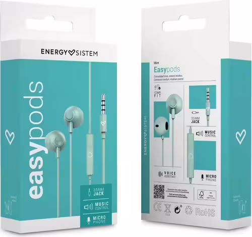 ENERGY SISTEM AURICULARES INTRAUDITIVOS EASYPODS VERDE MENTA | 459315 | 8432426459315 imagen 6