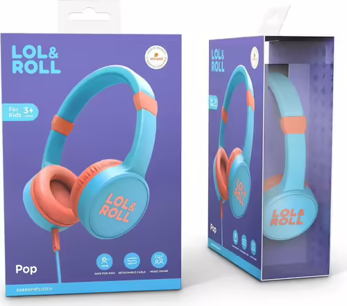 ENERGY SISTEM AURICULARES LOl&ROLL POP KIDS AZUL SUPRAURAL/DIADEMA/JACK3.5/LIMI | 451166 | 8432426451166 imagen 9