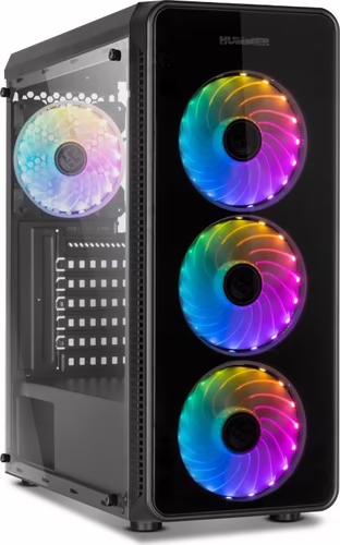 CAJA ORDENADOR GAMING NOX HUMMER TGX RAINBOW ATX RGB BLACK | NXHUMMERTGM | 8436532169502 imagen 4