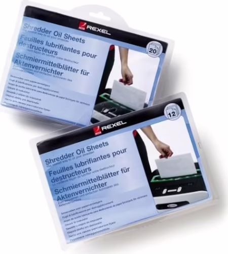 Rexel Láminas lubricantes para destructora (12) | 2101948 | 5028252248020 imagen 2
