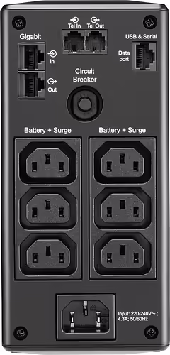 Apc UPS Pro 900 900VA 540W 230V Line Interactive Formato torre LCD 6xIEC 320 C13 | BR900MI | 0731304346944 imagen 2