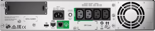 Apc UPS Smart 1500 1500VA 1000W 230V Line Interactive Formato rack U2 4xIEC 320  | SMT1500RMI2UC | 0731304333005 imagen 2