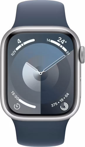 Apple Watch Series 9 GPS Caja de aluminio Plata de 41mm, color de Azul Tempestad | MR913QL/A | 0195949030260 imagen 2