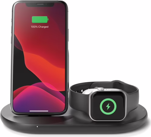 Belkin Cargador inalambrico Qi 7.5W 3 en 1 para Iphone Apple Watch y Airpods Neg | WIZ001VFBK | 0745883795772 imagen 9