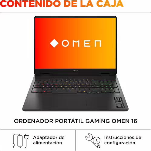 Hp portatil gaming omen 16-am0036ns intel core ultra 7-255h hasta 5.1ghz 32gb dd | BP4R6EA imagen 6