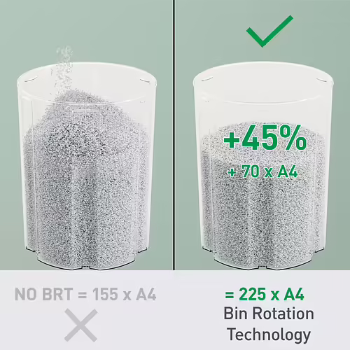 Leitz Destructora IQ Optimax Home Office 225 6 hojas manual Tipo corte microcort | 83580000 imagen 3