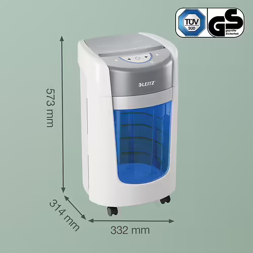 Leitz Destructora IQ Optimax Home Office 225 6 hojas manual Tipo corte microcort | 83580000 imagen 7