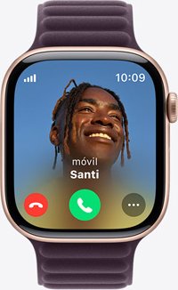 Imagen de Apple Watch Series 10 OLED 46 mm Digital 416 x 496 Pixeles Pantalla táctil 4G Titanio Wifi GPS (satélite)