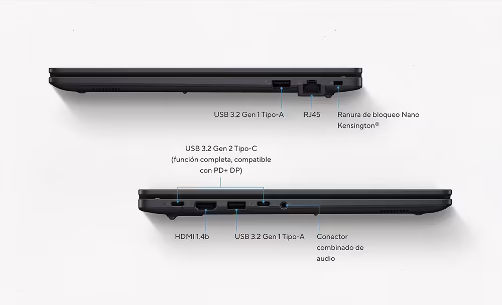 Imagen de ASUS ExpertBook B1 B1503CVA-S73644X - Ordenador Portátil 15.6`` Full HD (Intel Core i3-1315U, 16GB RAM, 512GB SSD, UHD Graphics, Windows 11 Pro) Gris