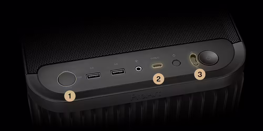 Imagen de ASUS ProArt PA401 - Tempered Glass Panel Negro