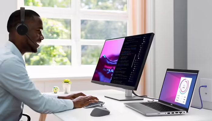 Imagen de DELL P Series P2723QE 68,6 cm (27``) 3840 x 2160 Pixeles 4K Ultra HD LCD Negro, Plata