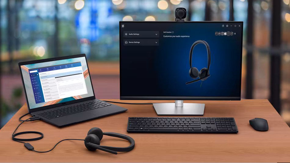 Imagen de DELL WH3024 Auriculares Alámbrico Diadema Llamadas/Música USB Tipo C Negro