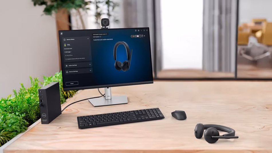 Imagen de DELL WL3024 Auriculares Inalámbrico y alámbrico Diadema Llamadas/Música USB Tipo C Bluetooth Negro