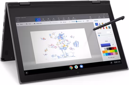 Imagen de Lenovo Chromebook 55e Portátil celeron n4120 4gb 32gb 11.6p chrome os negro 81MC001GSP