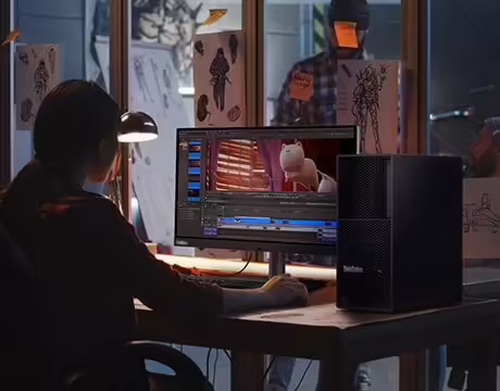 Imagen de Lenovo ThinkStation P3 Tower Gen 2 Intel Core Ultra 7 265K 32 GB DDR5-SDRAM 1 TB SSD Windows 11 Pro Torre Puesto de trabajo Negro