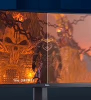 Imagen de Monitor dell 27p gaming led curvo negro DELL-S2721HGF