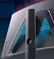 Imagen de Monitor dell 27p gaming led curvo negro DELL-S2721HGF