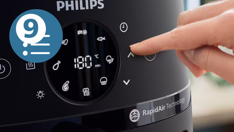 Imagen de Philips NA231/00 Freidora de Aire Sin Aceite 6.2 Litros 1.700W Negro