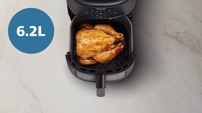 Imagen de Philips NA231/00 Freidora de Aire Sin Aceite 6.2 Litros 1.700W Negro