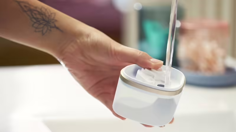 Imagen de Philips 3000 series Vaporizador manual compacto y plegable Blanco