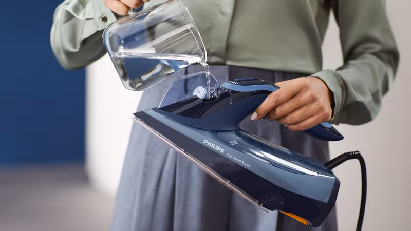 Imagen de Philips DST8020/20 plancha Plancha a vapor Suela SteamGlide Elite 3000 W Azul