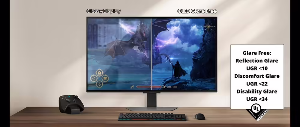 Imagen de Samsung G81SF pantalla para PC 68,6 cm (27``) 3840 x 2160 Pixeles 4K Ultra HD OLED Plata