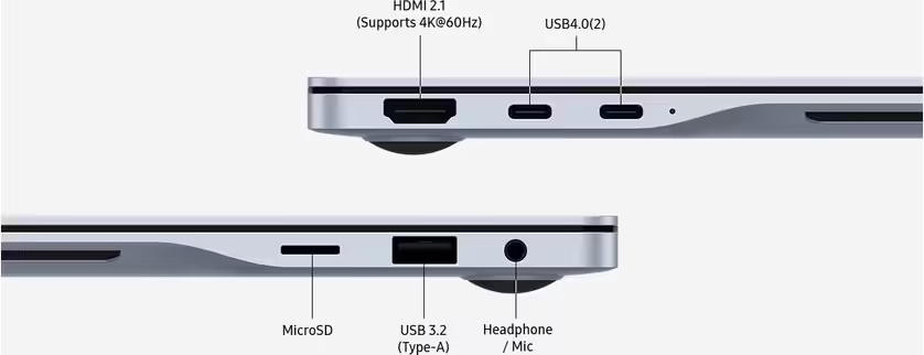 Imagen de Samsung Galaxy Book4 Edge NP944XMA-MC1ES ordenador portatil Qualcomm Snapdragon X1E-80-100 Portátil 35,6 cm (14``) Pantalla táctil WQXGA+ 16 GB LPDDR