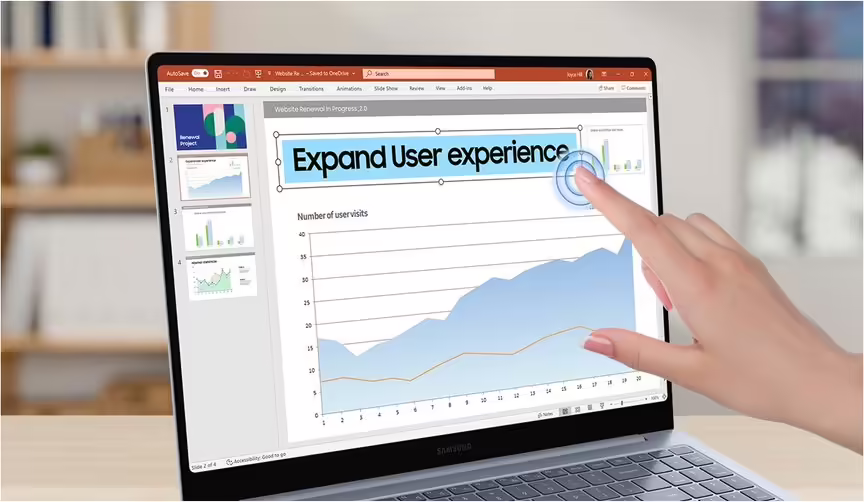 Imagen de Samsung Galaxy Book4 Edge NP944XMA-MC1ES ordenador portatil Qualcomm Snapdragon X1E-80-100 Portátil 35,6 cm (14``) Pantalla táctil WQXGA+ 16 GB LPDDR