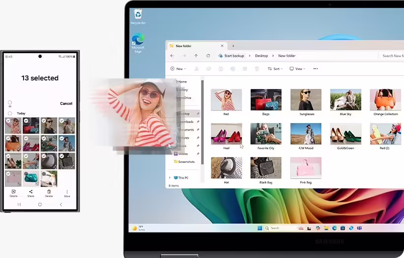 Imagen de Samsung Galaxy Book5 360 Intel Core Ultra 5 226V Portátil 39,6 cm (15.6``) Pantalla táctil Full HD 16 GB LPDDR5x-SDRAM 512 GB SSD Wi-Fi 7 (802.11be)