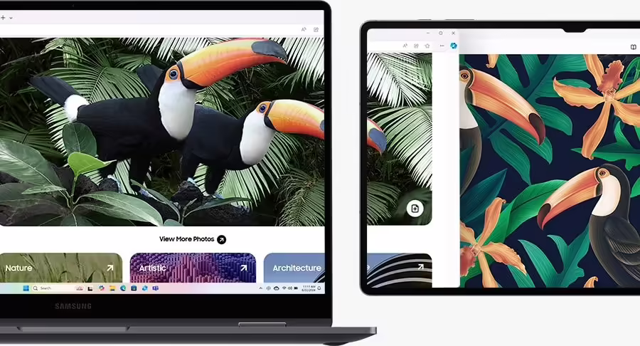 Imagen de Samsung Galaxy Book5 360 Intel Core Ultra 5 226V Portátil 39,6 cm (15.6``) Pantalla táctil Full HD 16 GB LPDDR5x-SDRAM 512 GB SSD Wi-Fi 7 (802.11be)