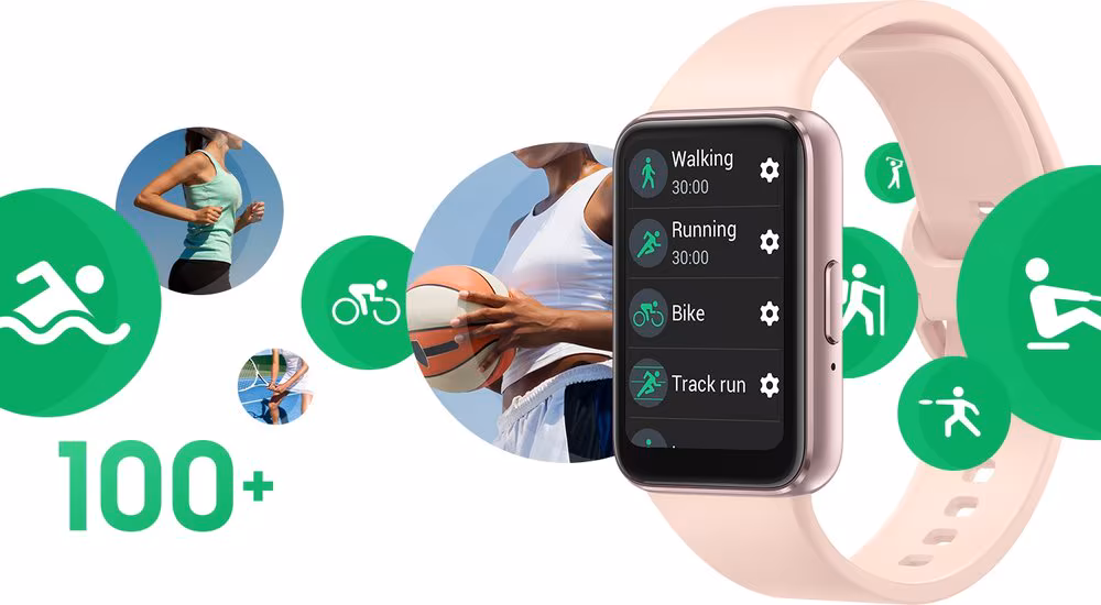 Imagen de Samsung Galaxy Fit3 4,06 cm (1.6``) AMOLED 40 mm Digital 256 x 402 Pixeles Pantalla táctil Gris