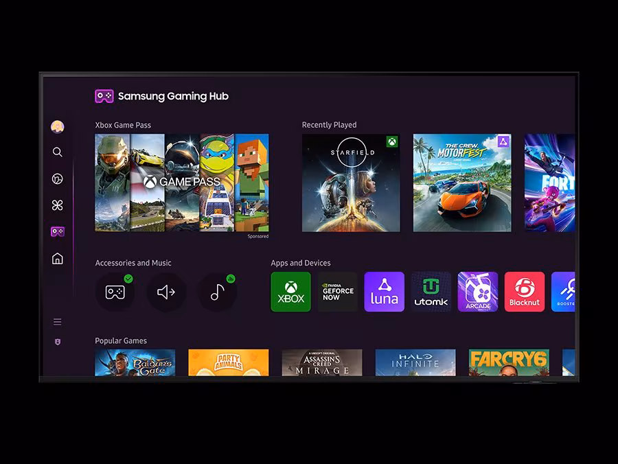 Imagen de Samsung TQ75Q80DAT 190,5 cm (75``) 4K Ultra HD Smart TV Wifi Plata