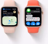 Imagen de Apple watch nike series 6 gps + cellular caja aluminio plata 40mm correa deportiva platino puro/negro