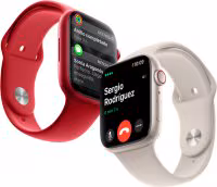 Imagen de Apple Watch Series 7 GPS + Cellular Caja de aluminio Rojo 45mm, color de Correa Roja Correa deportiva